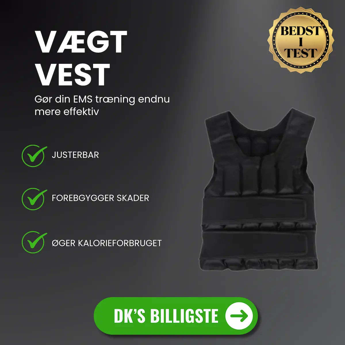 Infografik over fordelene ved at benytte en vgtvest