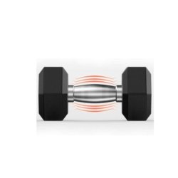 Rubber-Coated Fitness H�ndv�gte 2 x 10 KG