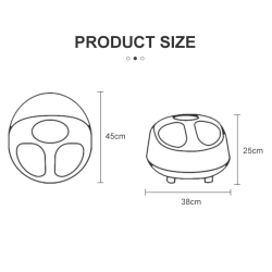 Fodmassage - Elektrisk 6D Airbags - Infrard Varme