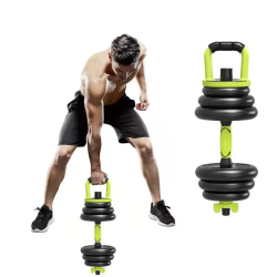 40 KG Justerbar h�ndv�gte / Kettlebell og v�gt-curlstang - ALL IN ONE SET